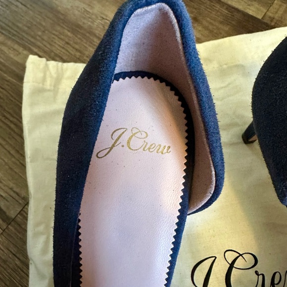 NWOT J Crew Italian suede heels - Picture 3 of 7